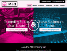 Tablet Screenshot of mjq.co.uk